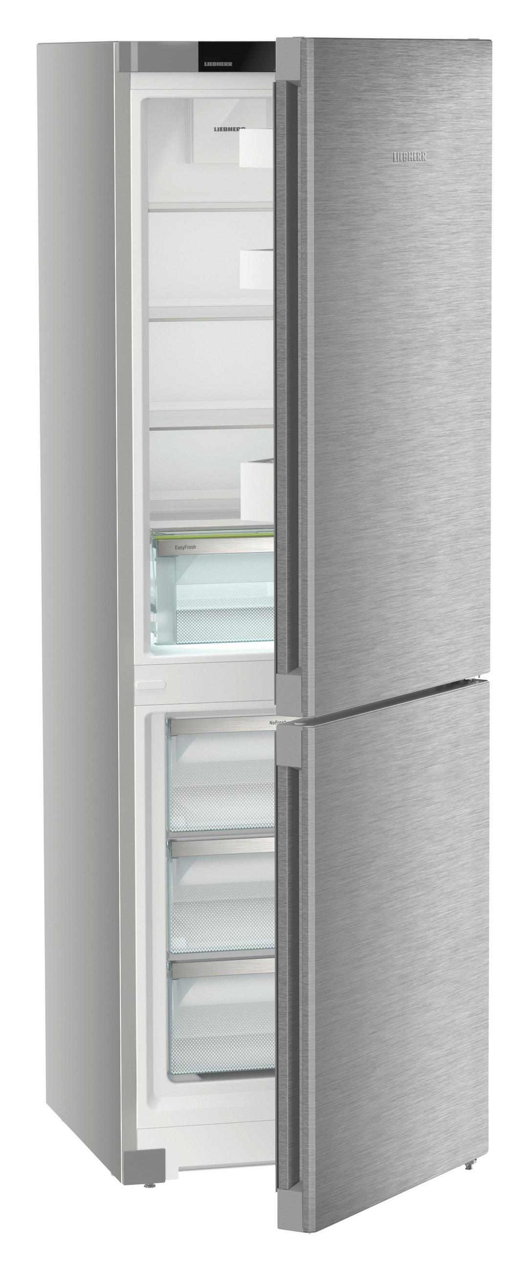 KÜHL-GEFRIER-KOMBINATION 59,7/185,5/67,5 cm CNsdc 5203  - Edelstahlfarben, Basics, Kunststoff/Metall (59,7/185,5/67,5cm) - Liebherr