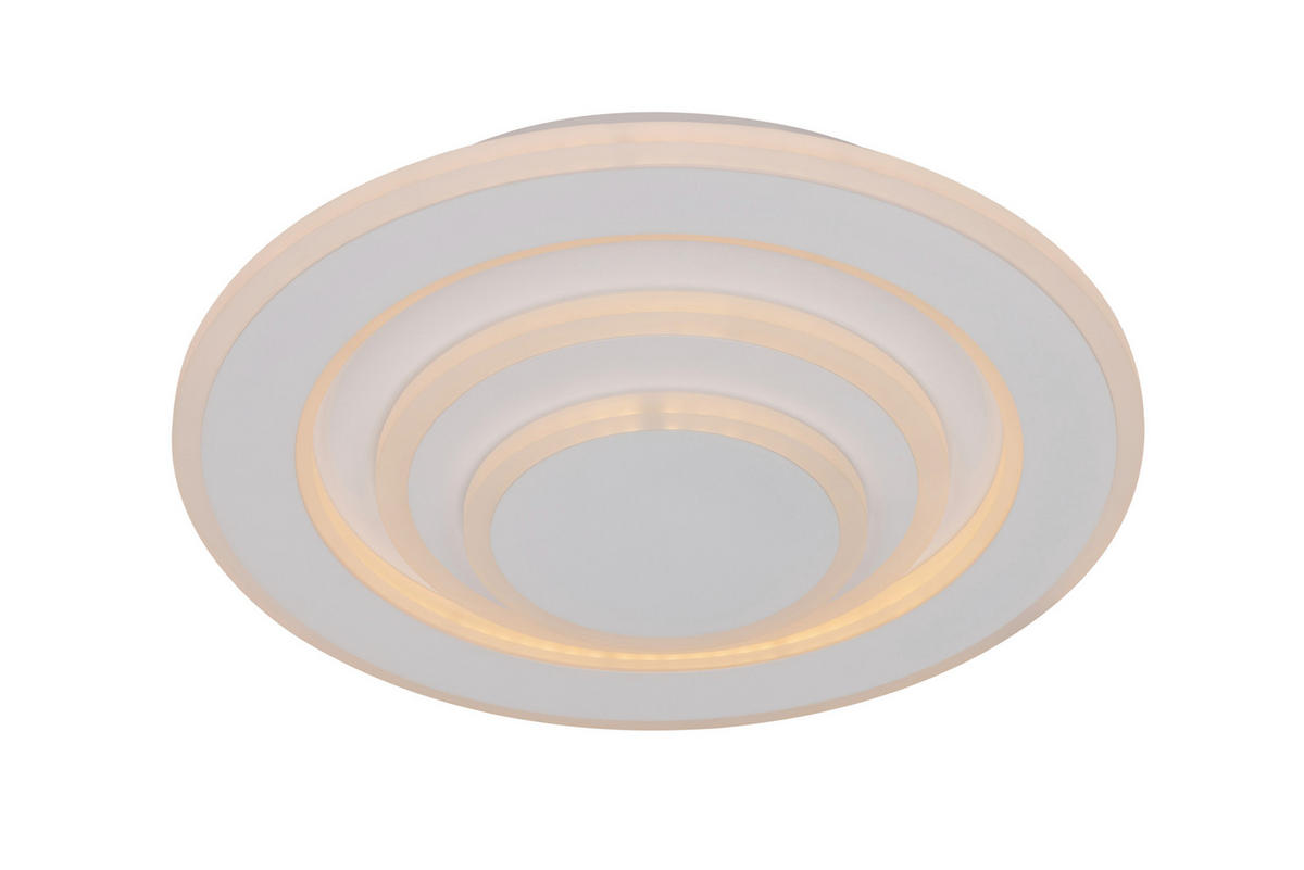 STROPNÍ LED SVÍTIDLO, 30/6,5 cm  - bílá, Basics, kov/plast (30/6,5cm) - Novel
