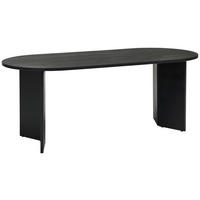JÍDELNÍ STŮL, akácie, černá, 200/76/90 cm - černá, Moderní, dřevo (200/76/90cm) - MID.YOU