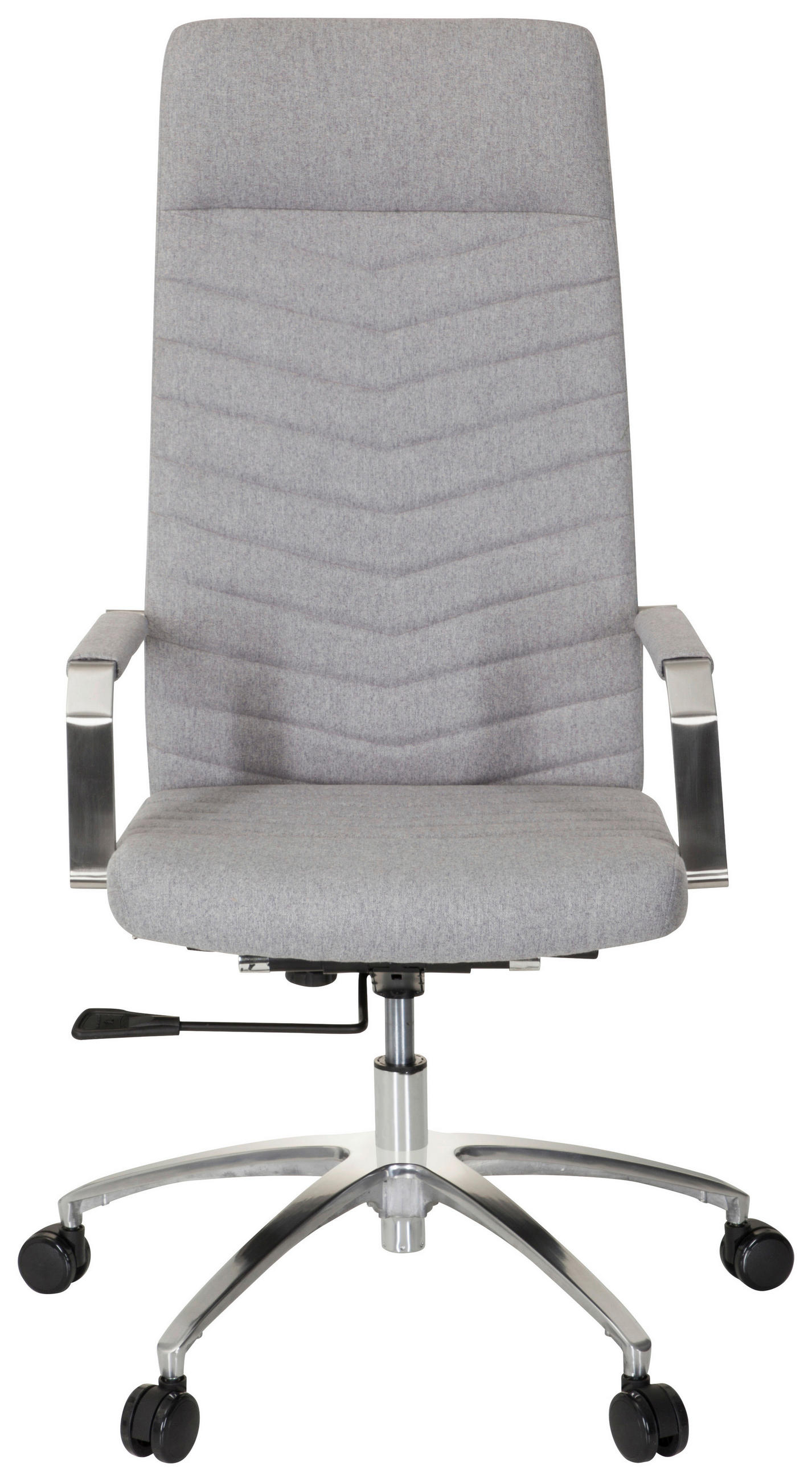 DREHSTUHL Flachgewebe Hellgrau  - Chromfarben/Hellgrau, MODERN, Kunststoff/Textil (56/131/67cm) - MID.YOU