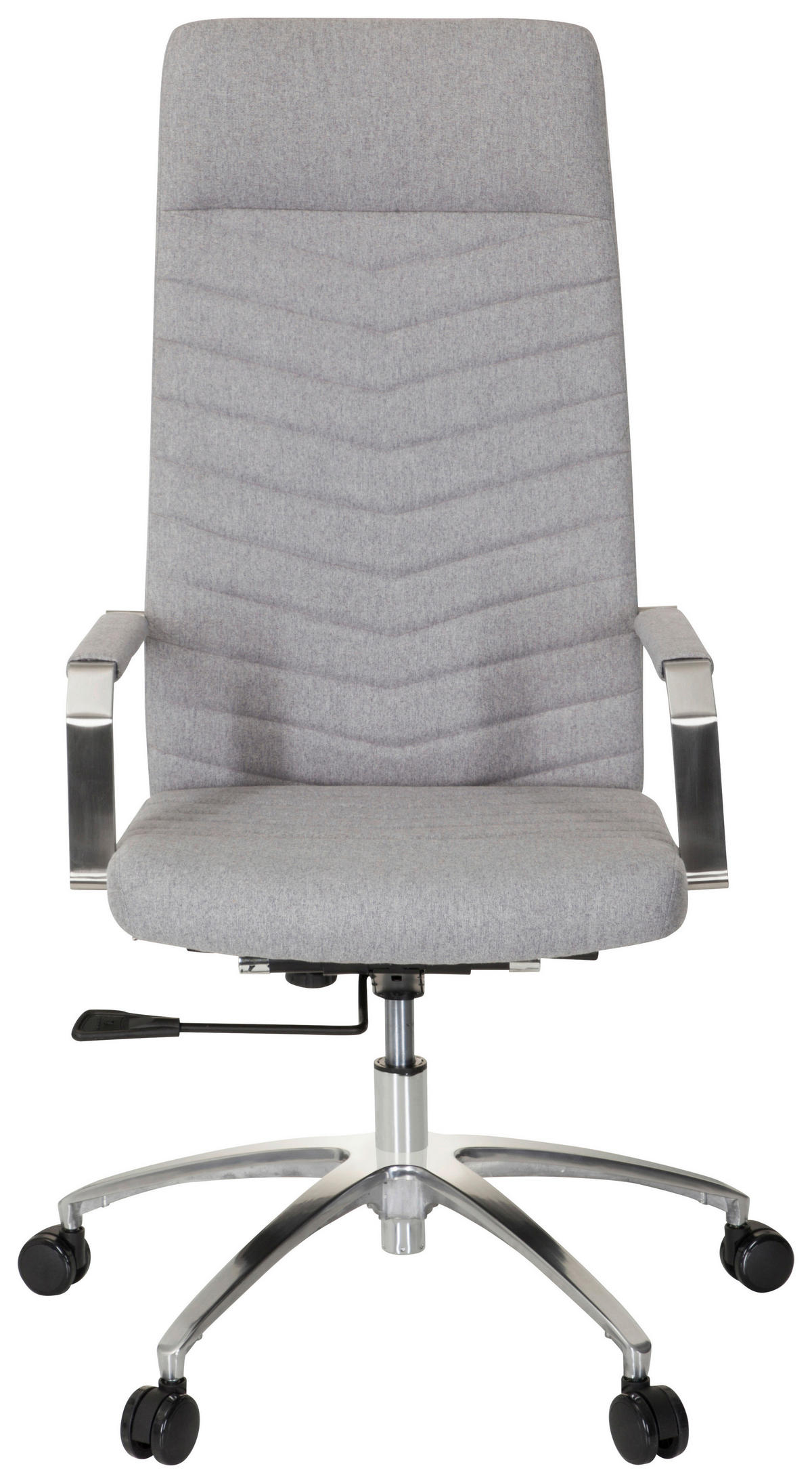 DREHSTUHL Flachgewebe Hellgrau  - Chromfarben/Hellgrau, MODERN, Kunststoff/Textil (56/131/67cm) - MID.YOU