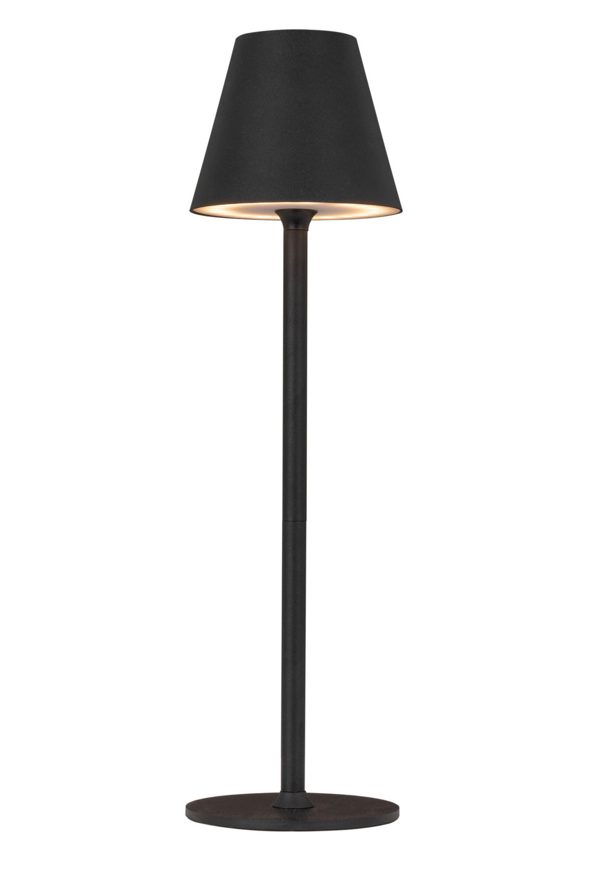 STOLNÍ LAMPA NA BATERIE 10/36 cm - bílá/černá, Konvenční, kov/plast (10/36cm) - Boxxx