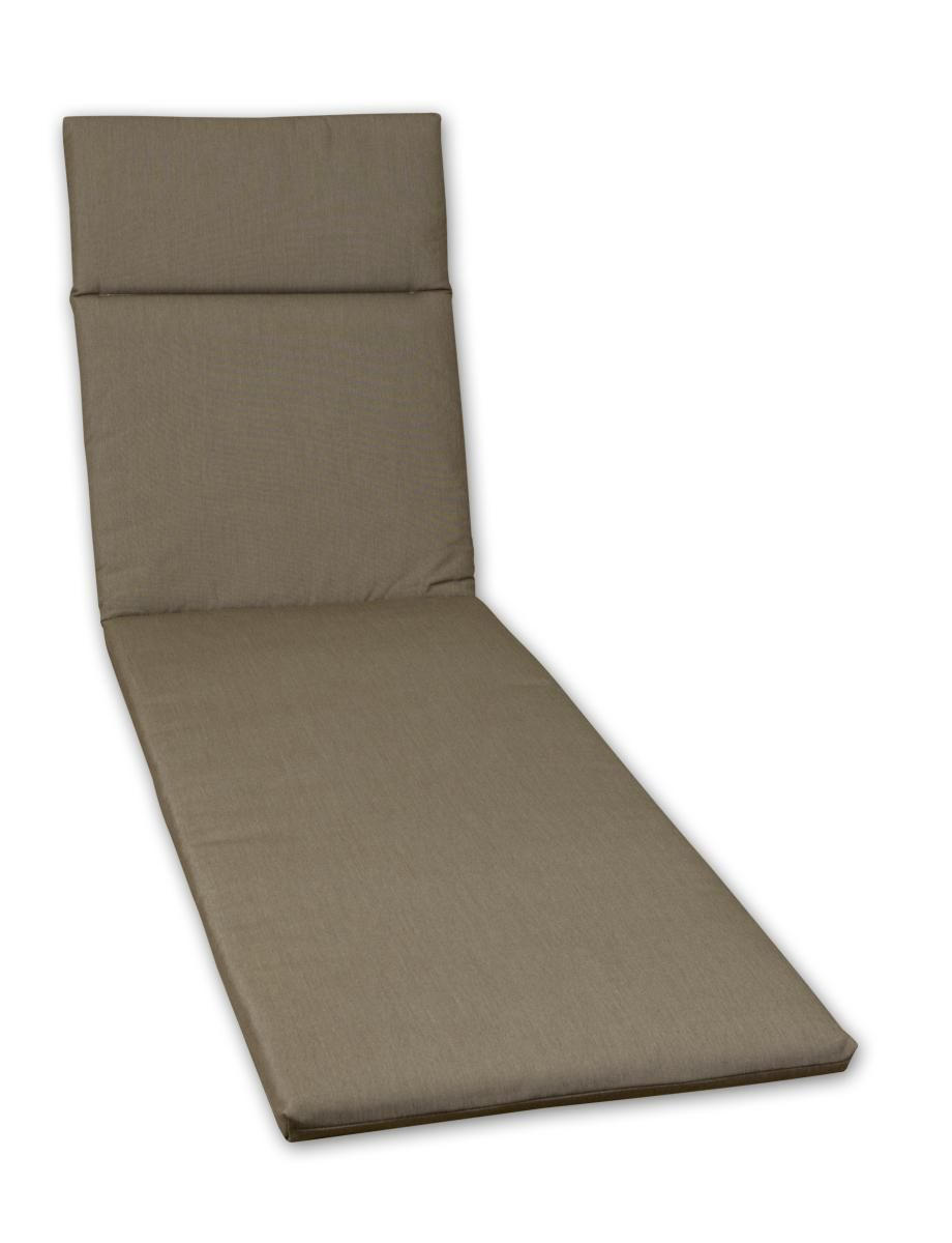 LIEGENAUFLAGE Uni  - Hellbraun, Design, Textil (60/4/200cm)