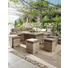 DINING-LOUNGESET Kunststoffgeflecht Aluminium - Taupe/Beige, LIFESTYLE, Glas/Kunststoff (230/230cm) - Amatio DINING-LOUNGESET Kunststoffgeflecht Aluminium - Taupe/Beige, LIFESTYLE, Glas/Kunststoff (230/230cm) - Amatio