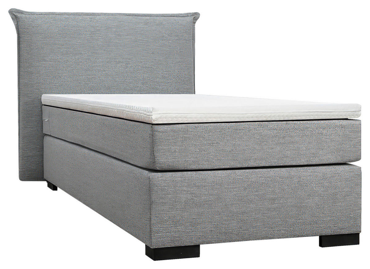 BOXSPRINGBETT 90/200 cm  in Anthrazit, Grau, Beige, Ecru  - Ecru/Anthrazit, MODERN, Karton/Holz (90/200cm) - MID.YOU