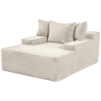 BIGSOFA in Cord Beige  - Beige, Design, Textil (125/63/170cm) - P & B