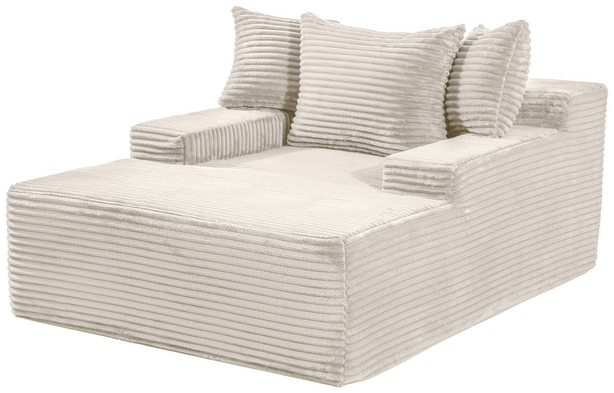 BIGSOFA in Cord Beige  - Beige, Design, Textil (125/63/170cm) - P & B