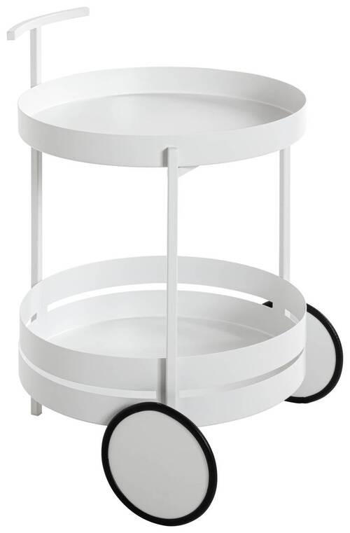 SERVIERWAGEN Weiß  - Weiß, Design, Metall (42/42/61cm)
