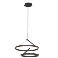 LED FÜGGŐLÁMPA 60/150 cm  - fekete, Design, fém (60/150cm) - Dieter Knoll