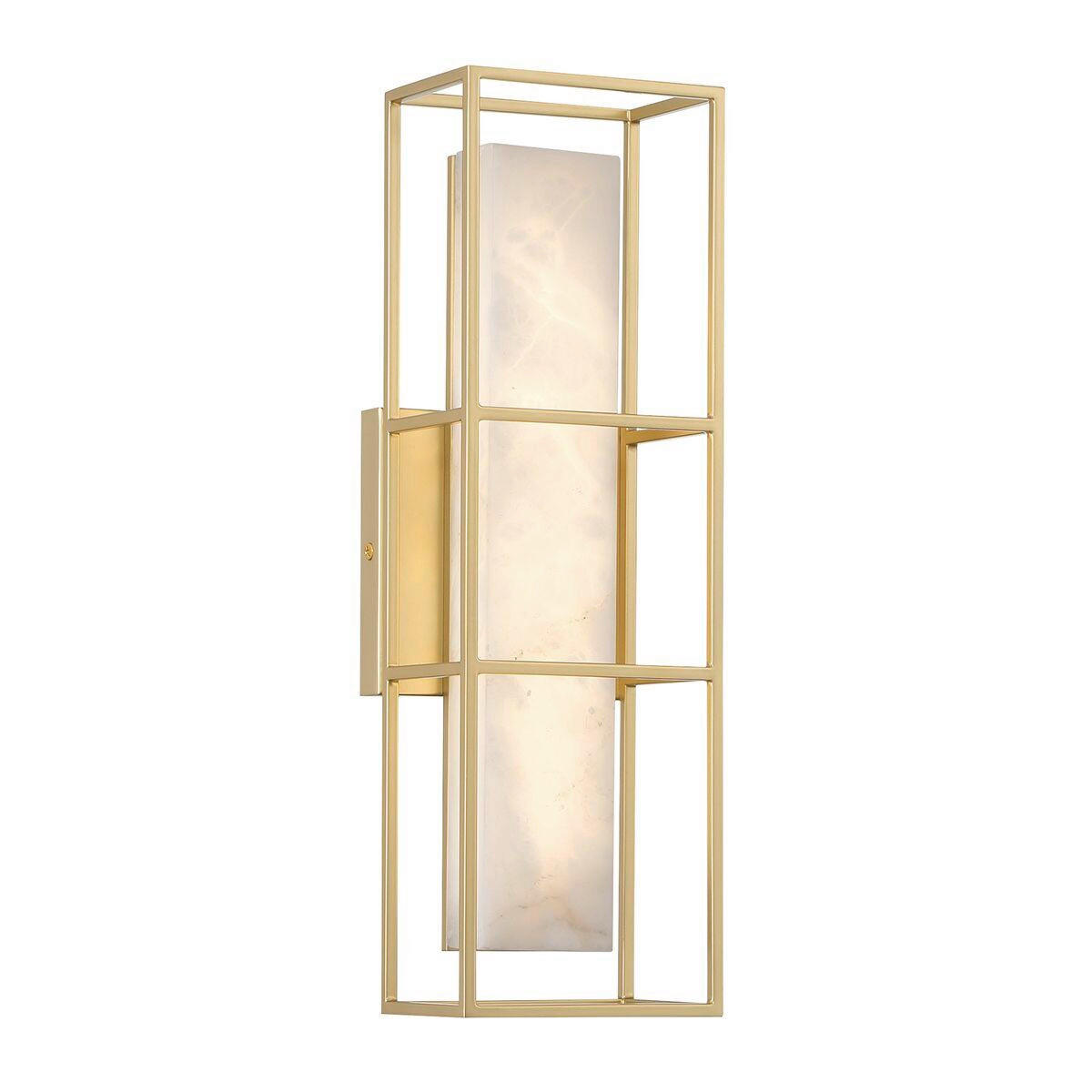 LED-WANDLEUCHTE Eurofase 40,6/12,7/11,5 cm  - Goldfarben, KONVENTIONELL, Glas/Metall (40,6/12,7/11,5cm) - Elstead Lighting
