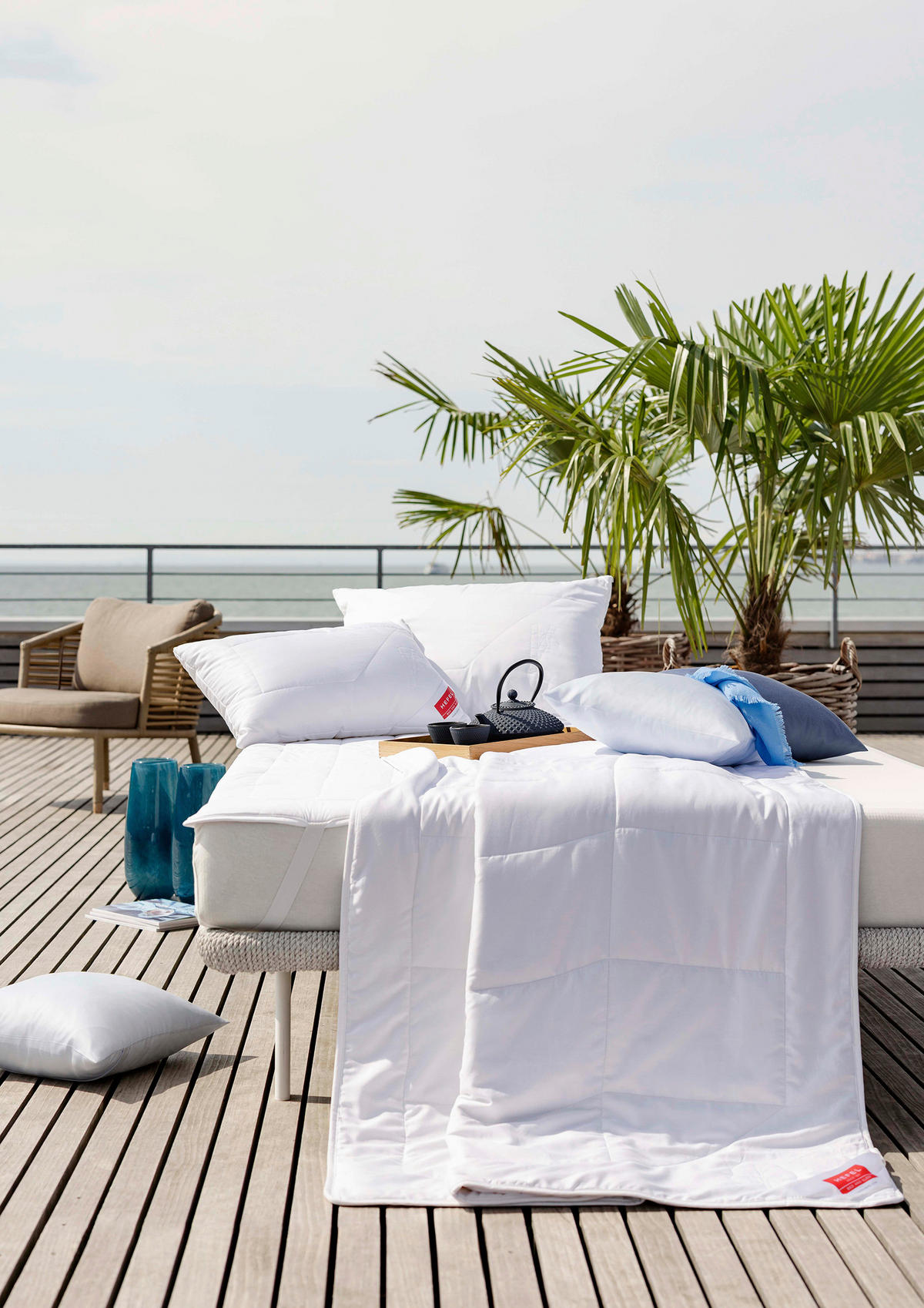 POLŠTÁŘ POD HLAVU, 70/90 cm - bílá, Basics, textil (70/90cm) - HEFEL