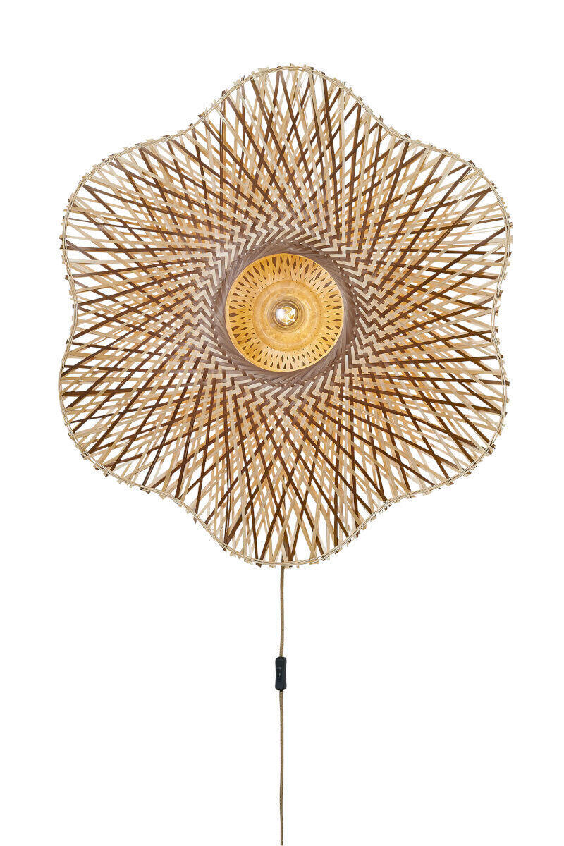 VÄGGLAMPA Good & Mojo 87/20 cm   - naturfärgad, Basics, naturmaterial (87/20cm) - Good & Mojo