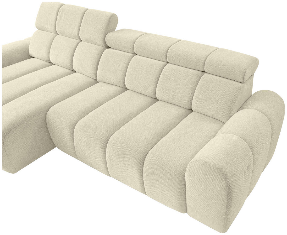 UGAONA GARNITURA krem  - crna/krem, Dizajnerski, tekstil/plastika (152/290cm) - Stylife