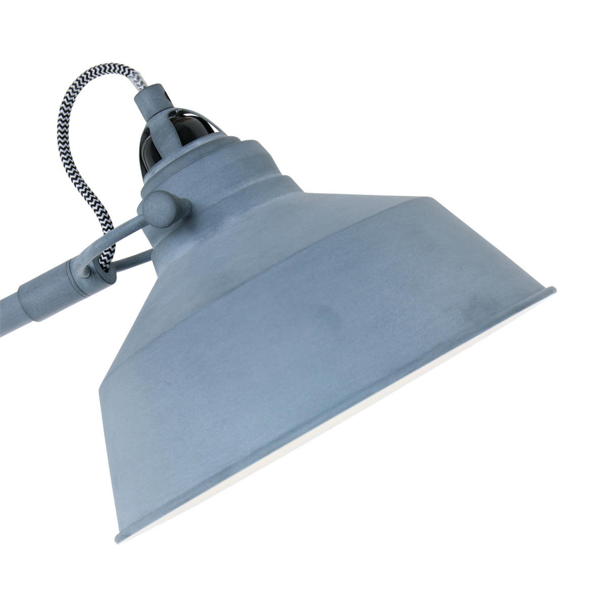 BOGENLEUCHTE - Grau, Trend, Metall (28/130/65cm)