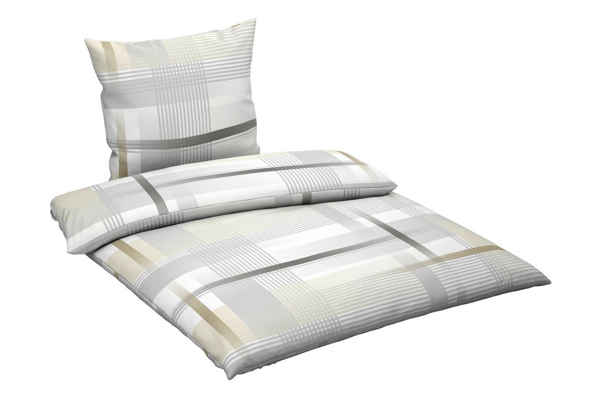 BETTWÄSCHE Flanell 155/220 cm  - Goldfarben, Textil (155/220cm) - Novel