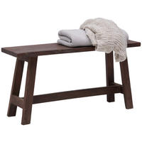 SITZBANK in Holz Braun  - Braun, Trend, Holz (90/45/25cm) - Landscape