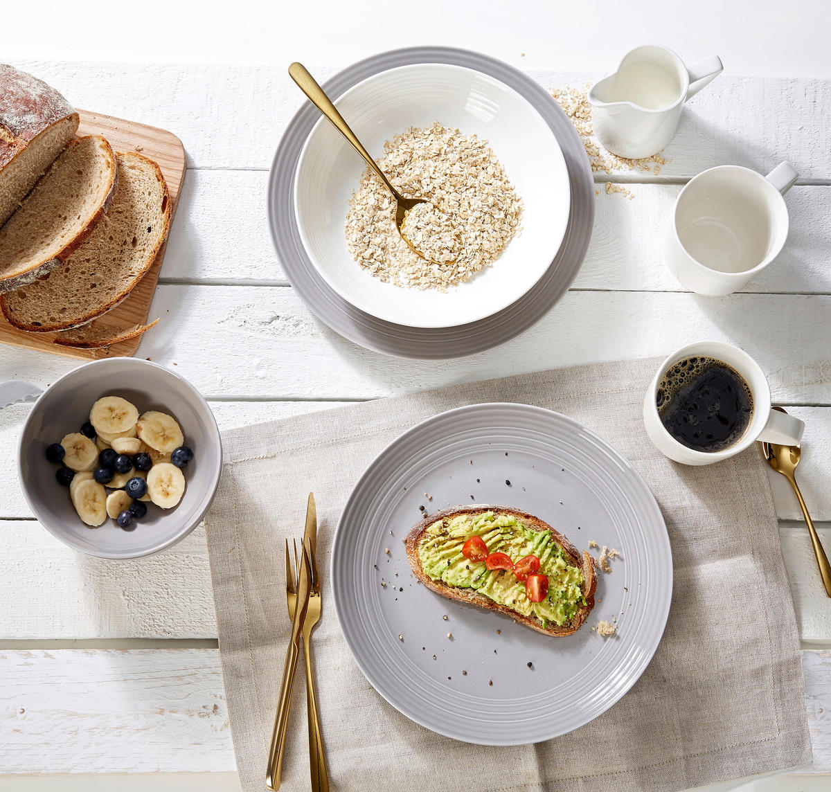 KOMBISERVICE 16-teilig  - Multicolor, Basics, Keramik (54/36/33cm) - Ritzenhoff Breker