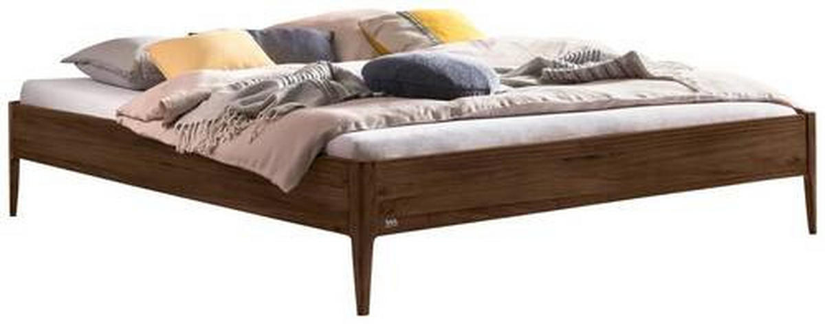 BETT 140/200 cm  in Nussbaumfarben   - Nussbaumfarben, Basics, Holz (140/200cm) - Hasena