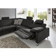 ECKSOFA  in Mikrofaser Anthrazit  242/275 cm  - Anthrazit/Alufarben, Design, Textil/Metall (242/275cm) - Dieter Knoll