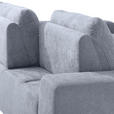 ECKSOFA in Flachgewebe Grau  - Grau, Design, Textil/Metall (260/188cm) - Hom`in