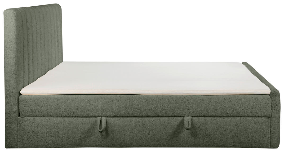 FAMILIENBETT 240/200 cm, Grün  - Schwarz/Grün, Basics, Kunststoff/Textil (240/200cm) - Chameo