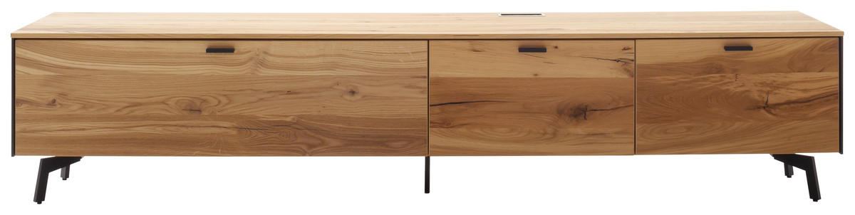 LOWBOARD Anthrazit, Eichefarben  242/53,5/53 cm  - Eichefarben/Anthrazit, Design, Holz/Metall (242/53,5/53cm) - Schöner Wohnen