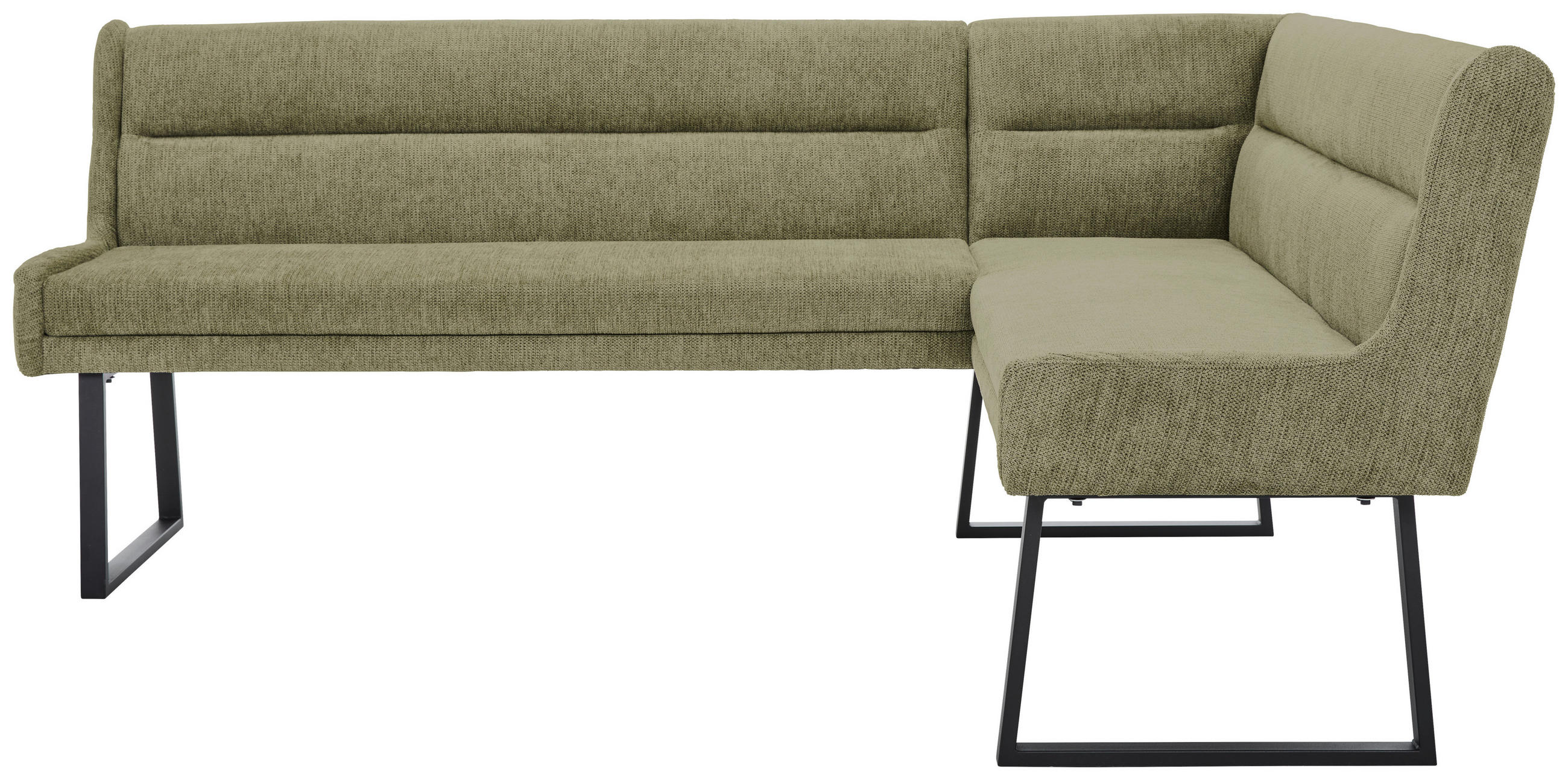 Novel Eckbank Grün, Schwarz 217x159 cm