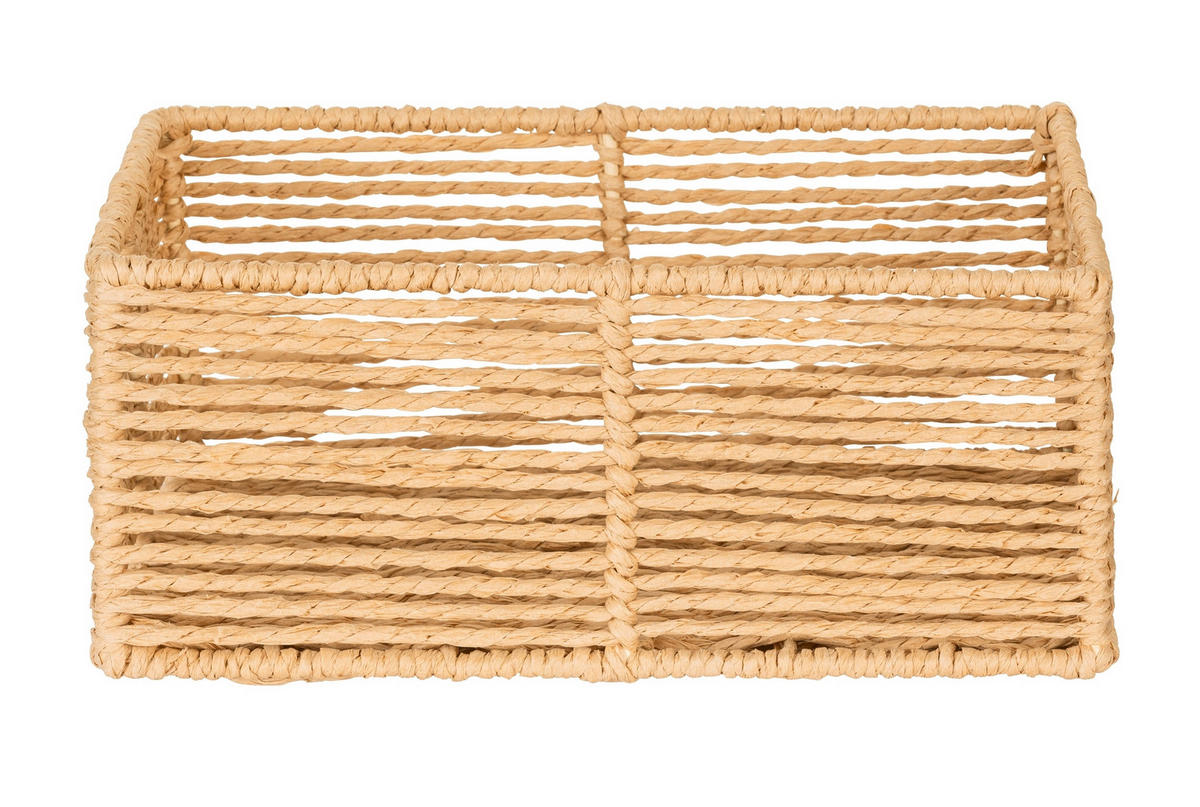 AUFBEWAHRUNGSKÖRBCHEN  - Beige, Basics, Naturmaterialien (24,5/10/15cm) - Wenko