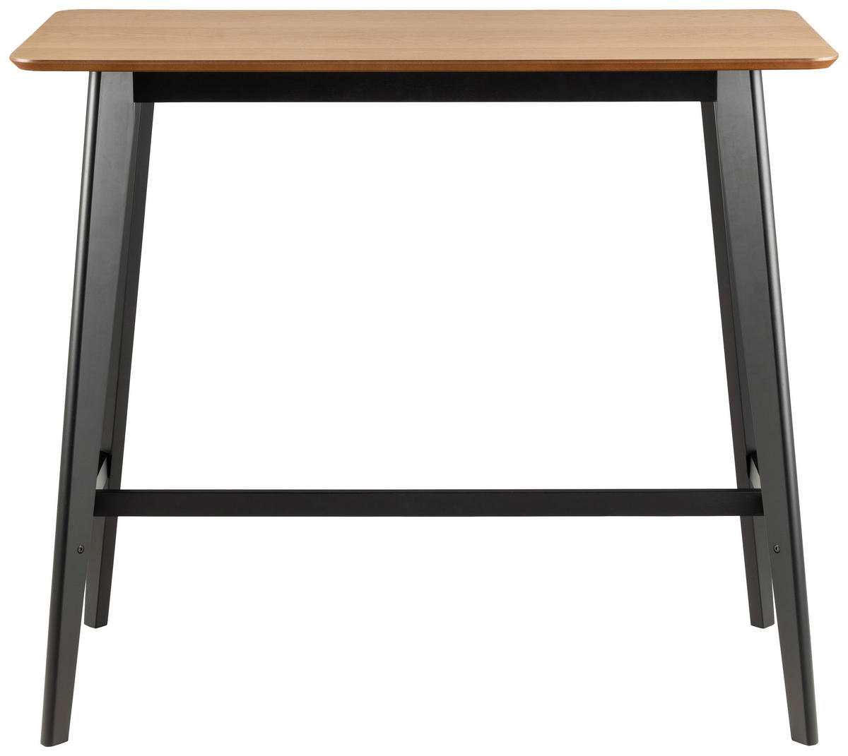 BARTISCH in Holz, Holzwerkstoff   - Eichefarben/Schwarz, Trend, Holz/Holzwerkstoff (120/105/60cm) - MID.YOU