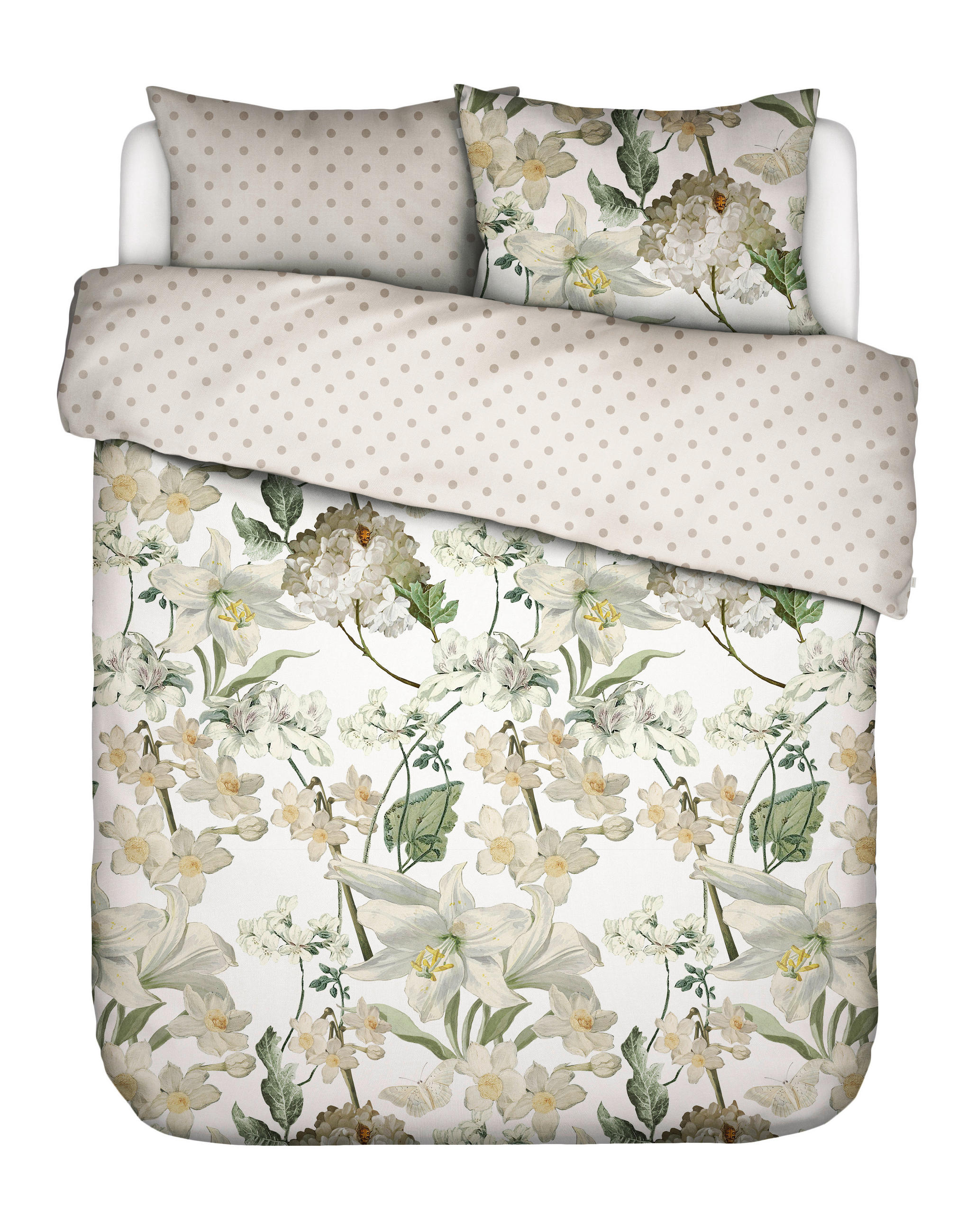 BETTWÄSCHE 3-teilig Satin 200/200 cm  - Sandfarben, Basics, Textil (200/200cm) - Essenza