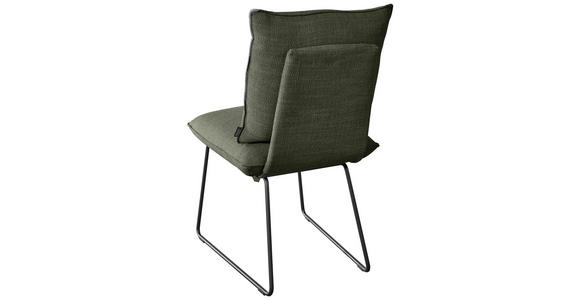 STUHL in Stahl Struktur Textil, Metall - Schwarz/Grün, Design, Textil/Metall (51/90/70cm) - Dieter Knoll