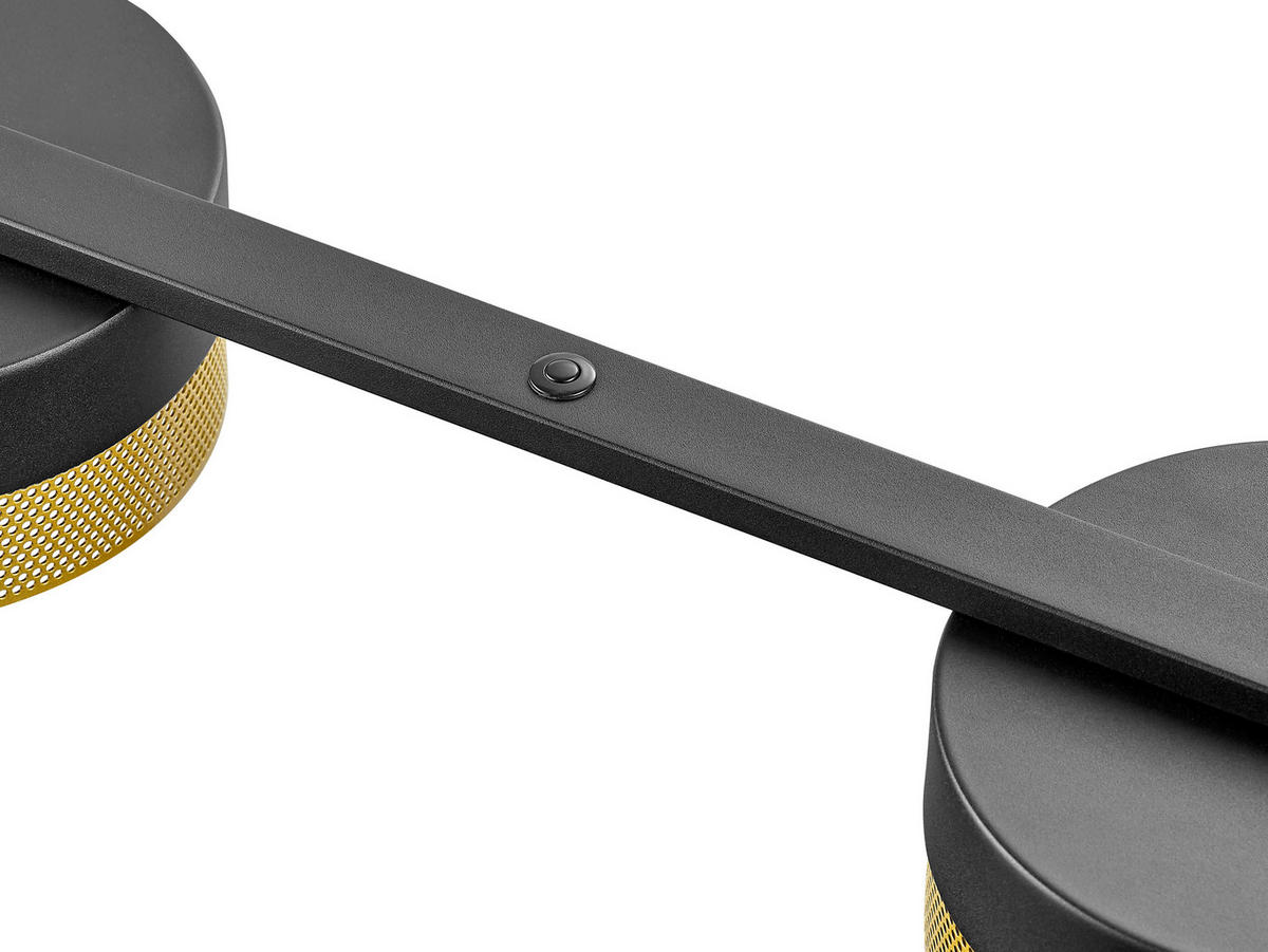 LED-HÄNGELEUCHTE 110/20/150 cm  - Goldfarben/Schwarz, Design, Metall (110/20/150cm) - Hell