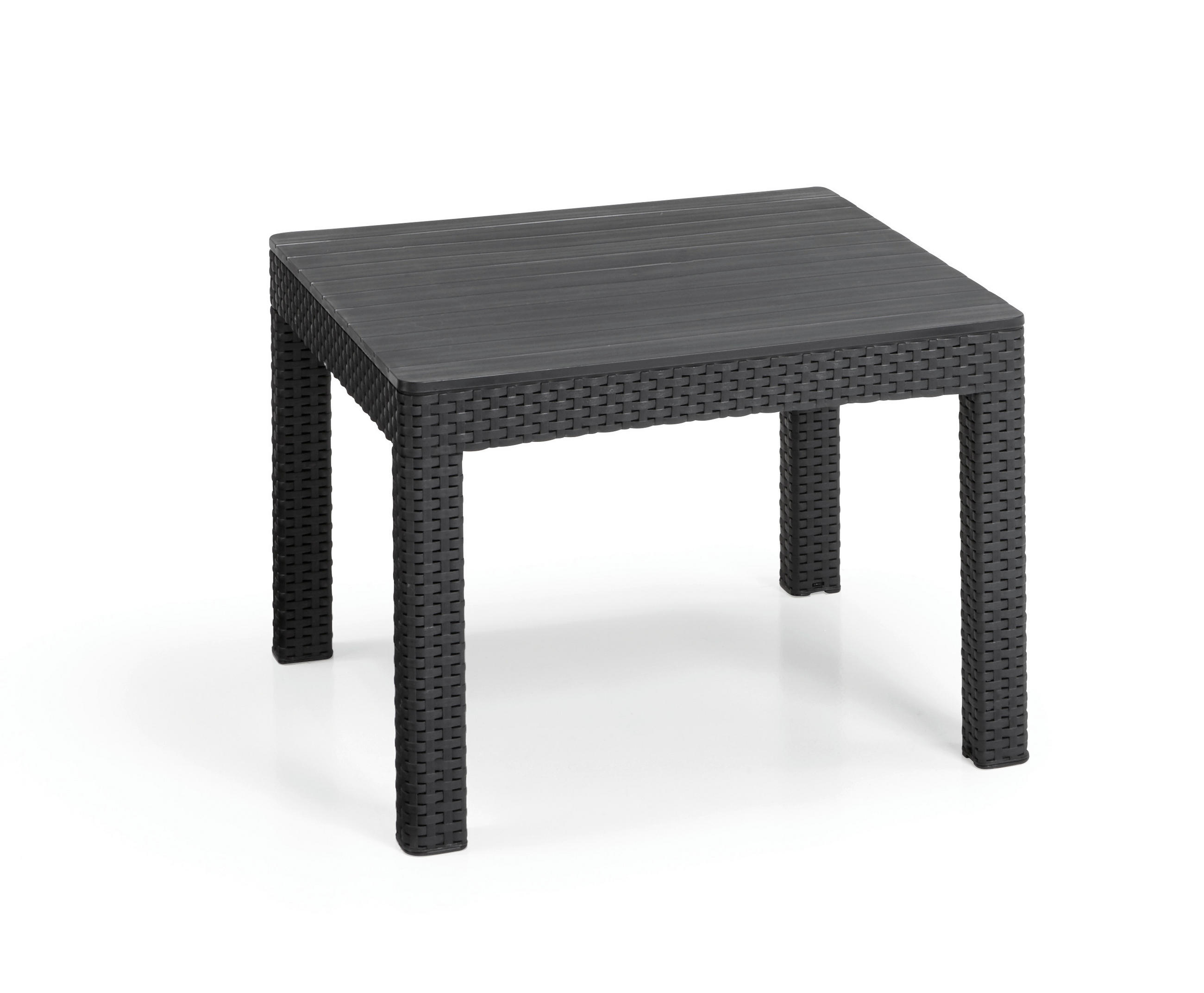 ZAHRADNÍ STOLEK, plast, 59/59/43 cm - barvy grafitu, Design, plast (59/59/43cm) - Ambia Garden