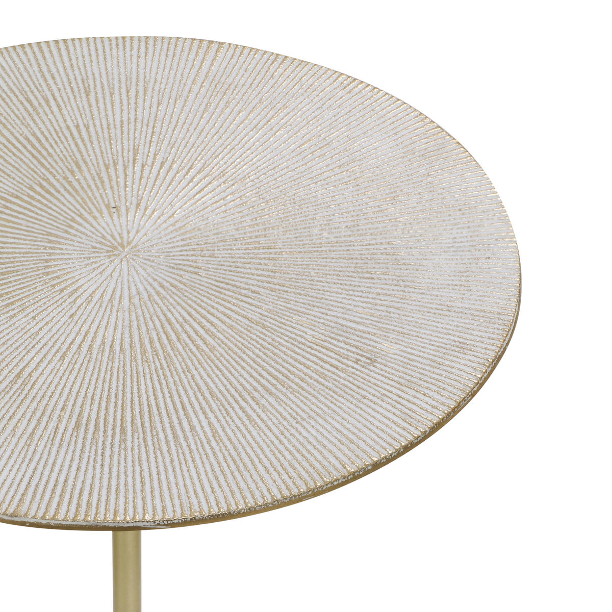 BEISTELLTISCHSET rund Goldfarben  - Goldfarben, MODERN, Metall - Milino