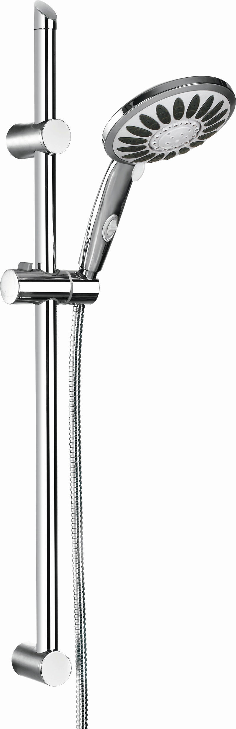Brauseset  - Chromfarben, Kunststoff/Metall (10.5/70/18cm) - Schütte