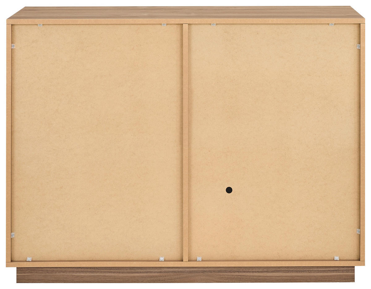 SIDEBOARD Japandi 111/82,5/41,5 cm  - Nussbaumfarben, Design, Holzwerkstoff (111/82,5/41,5cm) - MID.YOU