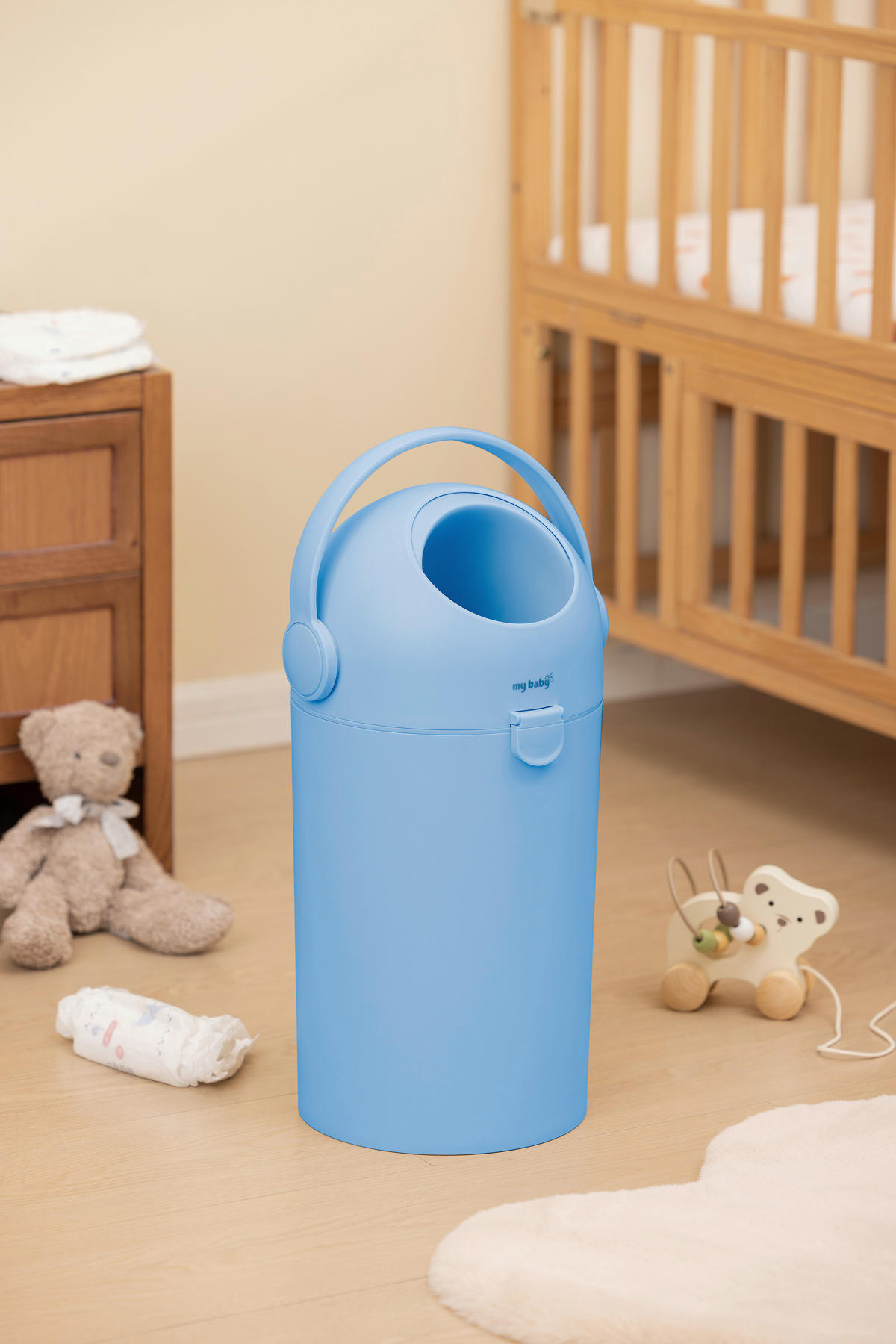 WINDELEIMER 26/50 cm  - Pastellblau, Basics, Kunststoff (26/50cm) - My Baby Lou