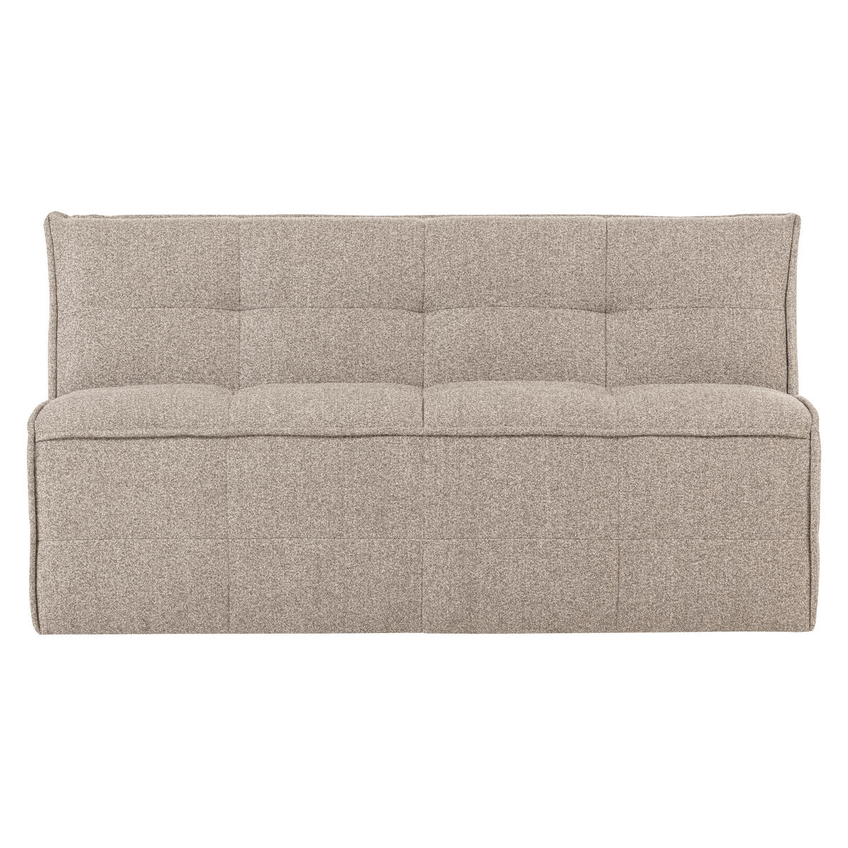 SITZBANK in Textil Khaki  - Khaki/Schwarz, MODERN, Kunststoff/Textil (164/86/75cm) - Livetastic