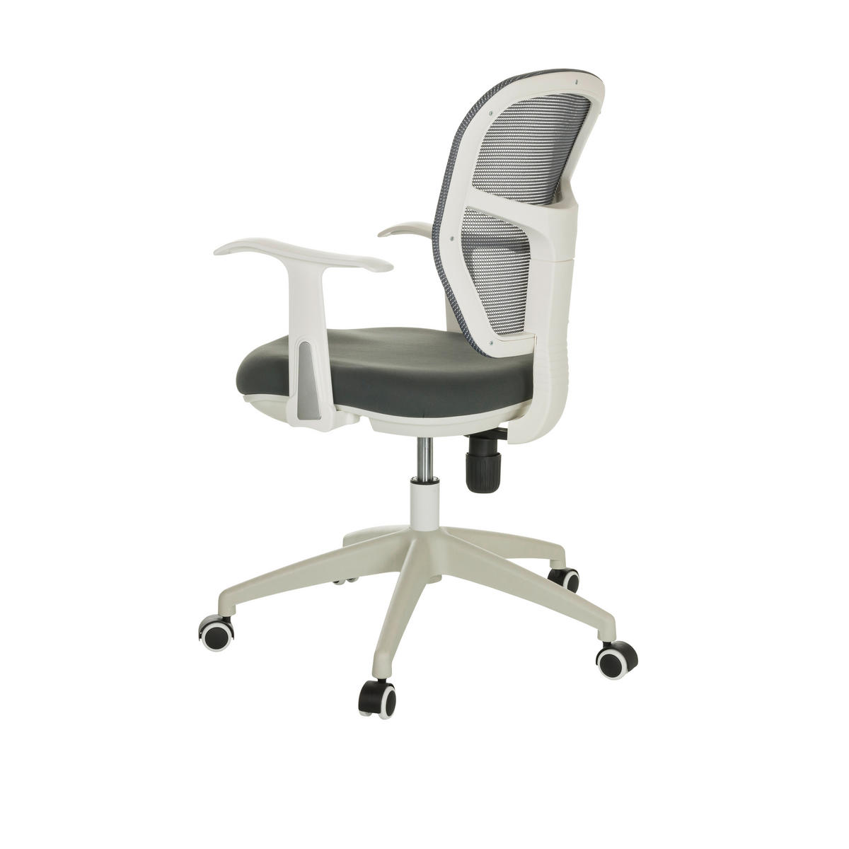 DREHSTUHL Grau  - Weiß/Grau, Basics, Kunststoff/Textil (68/90-97/68cm) - MID.YOU