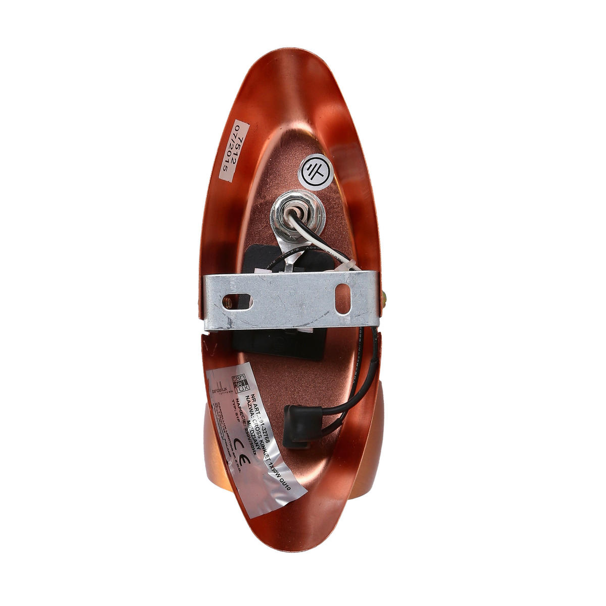 WANDLEUCHTE Cross 6/17/16 cm  - Kupferfarben, Design, Metall (6/17/16cm)