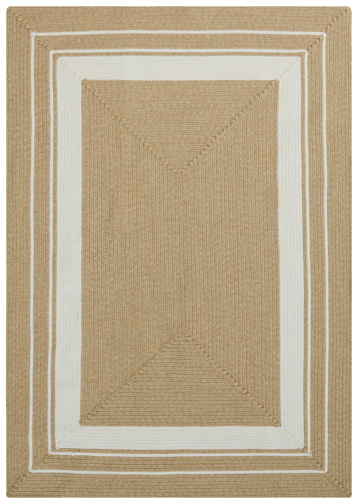 OUTDOORTEPPICH 120/170 cm Braided Creme, Beige  - Beige/Creme, Design, Kunststoff (120/170cm)