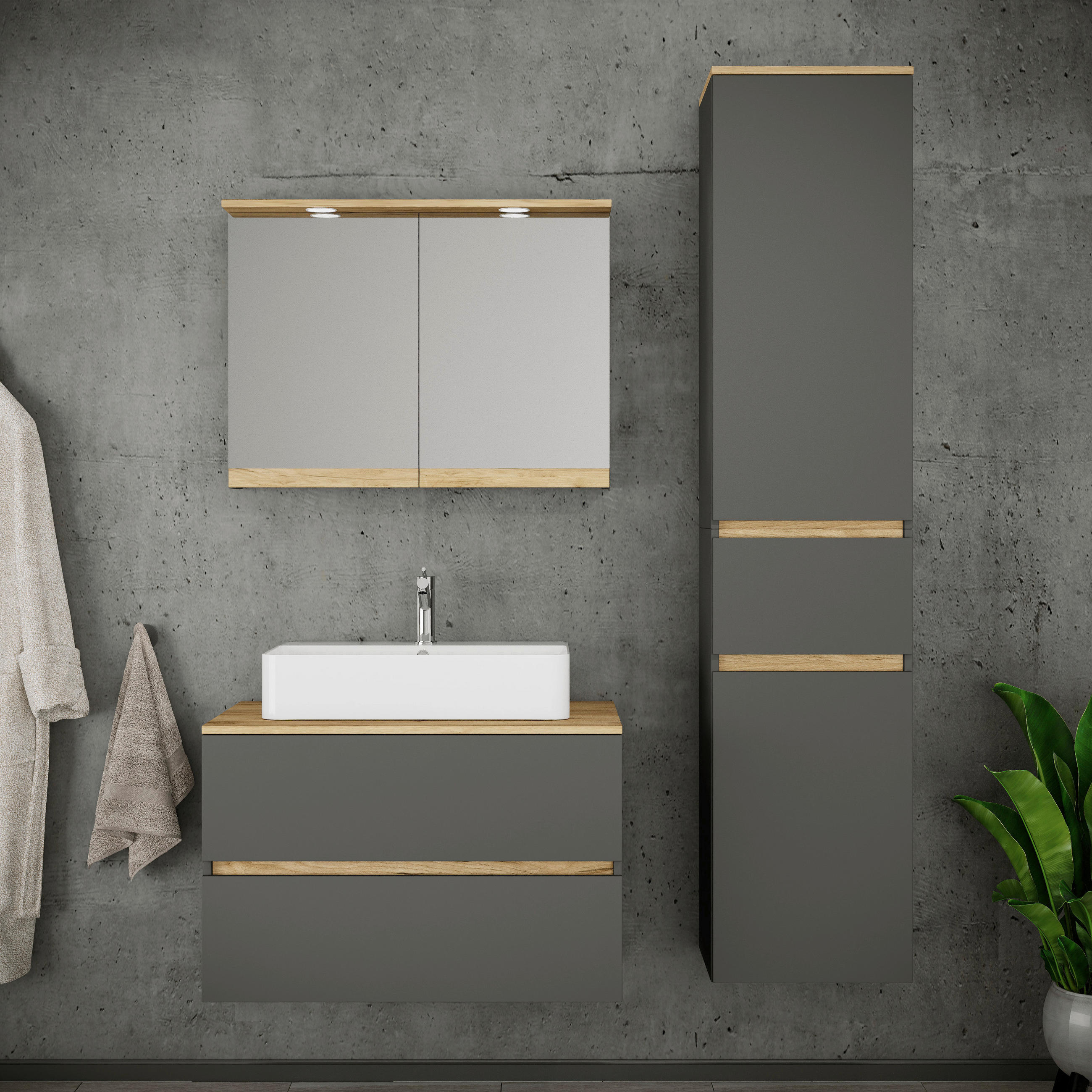 Baie 4 piese, 120 cm