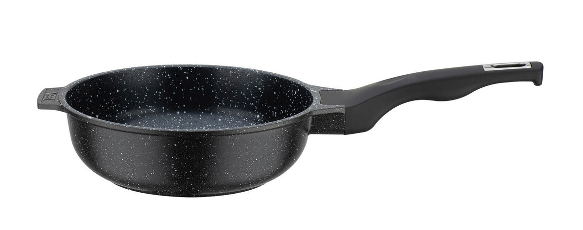 BRATPFANNE Titanium Granit Advanced Vitaflon® Quarzit Beschichtung 20 cm  - Schwarz, Basics, Metall (20cm) - GSW