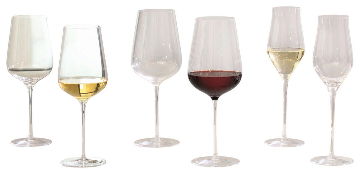 GLÄSERSET Brunelli 6-teilig  - Klar, LIFESTYLE, Glas (340ml) - Leonardo