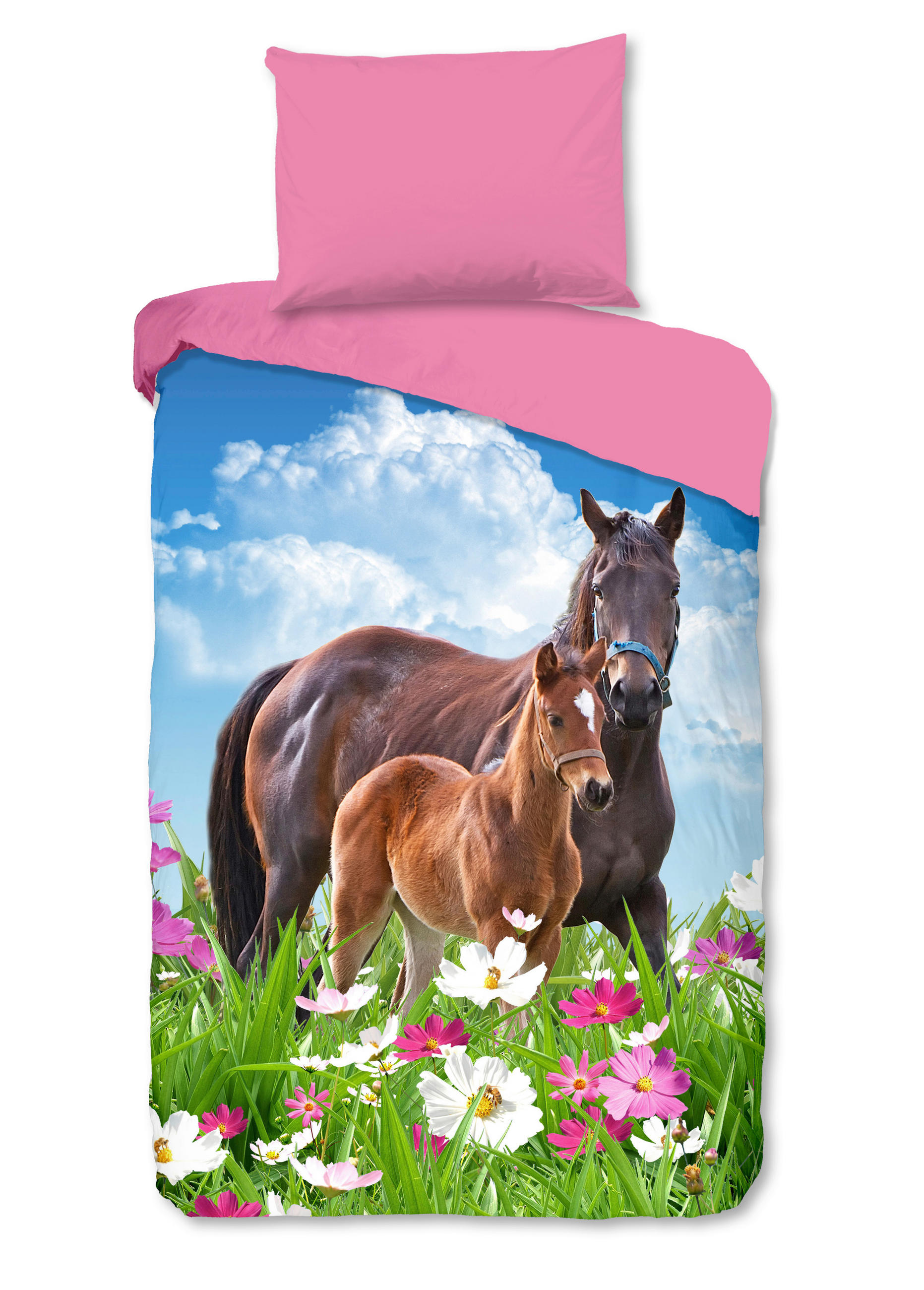 BETTWÄSCHE Good Morning Renforcé 140/200 cm  - Multicolor, Trend, Textil (140/200cm)