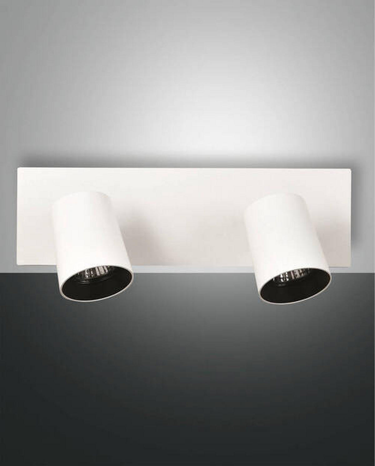 STRAHLER Modo 35/11/9 cm   - Weiß, Basics, Metall (35/11/9cm) - Fabas Luce
