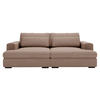 BIGSOFA Cord Hellbraun  - Hellbraun/Schwarz, Design, Textil (218/80/158cm) - home24