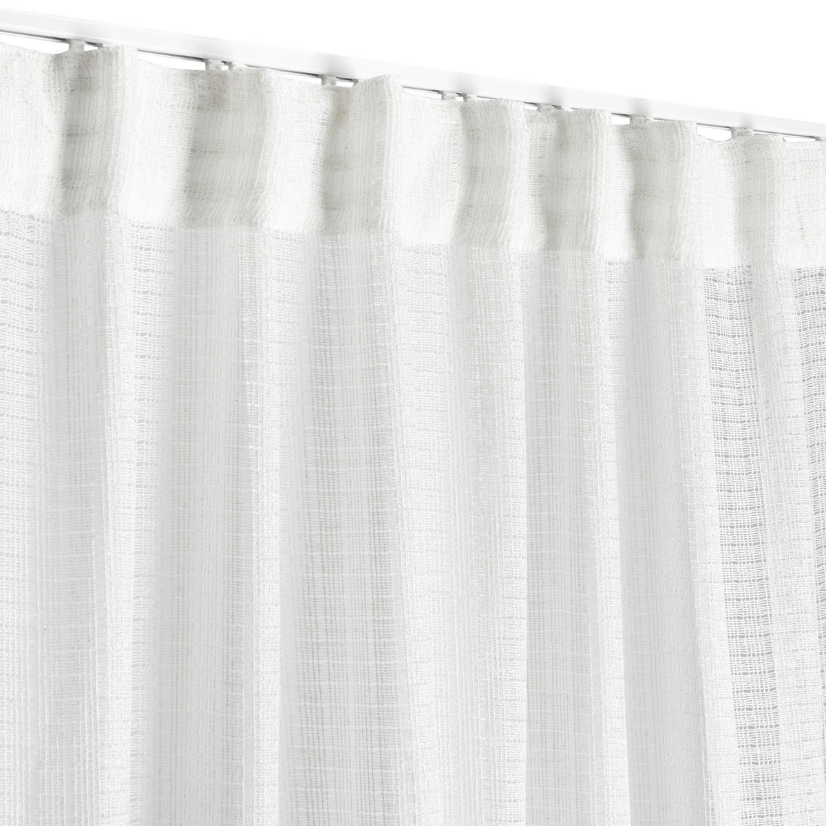FERTIGVORHANG transparent  - Weiß, Basics, Textil (140/240cm)