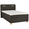BOXBETT 100/200 cm  in Graubraun  - Türkis/Eichefarben, KONVENTIONELL, Holz/Holzwerkstoff (100/200cm) - Moderano