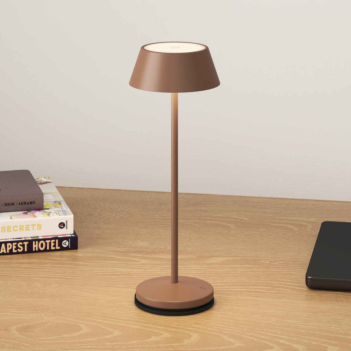 NAMIZNA SVETILKA ZA POLNJENJE        11/30 cm       - rjavosiva/črna, Design, kovina/umetna masa (11/30cm) - Dieter Knoll